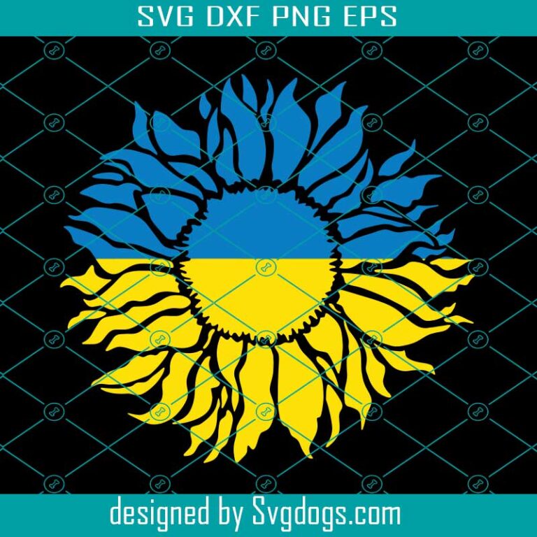 Distressed Sunflower Svg, Sunflower Svg, Ukrainian Svg, Ukraine Strong
