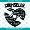 Counselor Svg,  School Counselor Svg, Coworker Svg,  Back to School Svg, Teacher Svg