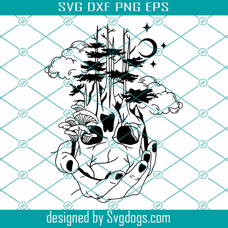 Forest Skull Svg, Hand Holding Skull Svg, Skull landscape Svg, Skull With Forest Scene Svg, Skull Forest Svg Forest Skull Svg, Hand Holding Skull Svg, Skull landscape Svg, Skull With Forest Scene Svg, Skull Forest Svg