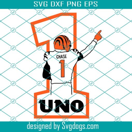 Ja’Marr Chase UNO Svg,  2 Color Layers Svg, Ja’marr Chase Svg, Cincinnati Svg, Ja’marr Chase Svg, Bengals Svg