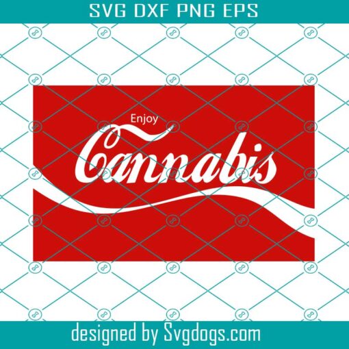 Coca Cola Svg, Cannabis Svg, Weed Svg, Marijuana Svg, Pot Leaf Svg, Weed Silhouette Cannabis Svg