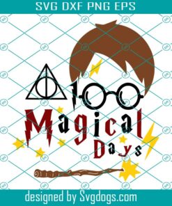 100 Magical Days Svg, Trending Svg, 100 Days Of School Svg, Unicorn Svg