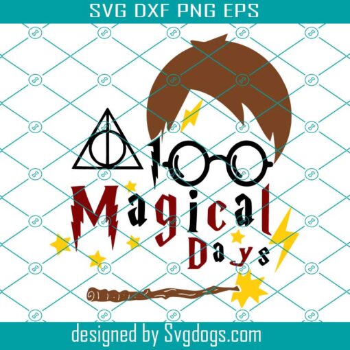 100 Magical Days Svg, 100 Days Of School Svg, Student Svg, Graduated Svg, School Svg