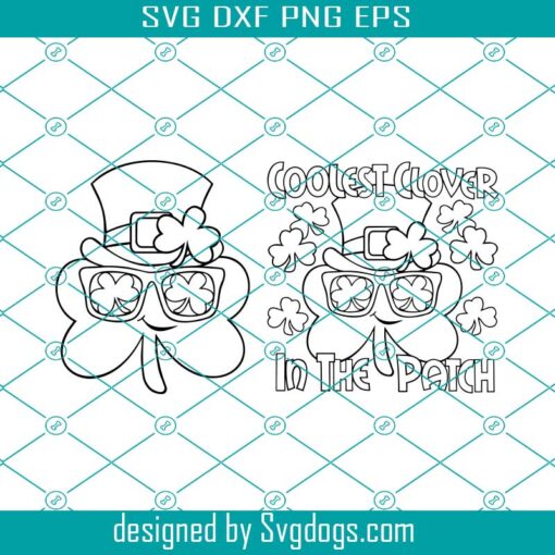 Cutest Clover Svg, St Patricks Day Coloring Svg, Kids St Patricks Day Svg, Shamrock Svg, Cute Clover Shirt Svg, Clover Svg, Coloring Shirt Svg