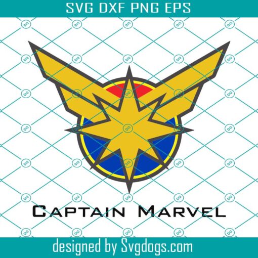 Captain Logo Layered Svg, Captain Marvel Svg, Captain Marvel Logo Svg