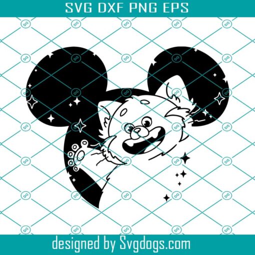 Meilin Svg, Turning Red Svg, Disneyland Ears Svg, How To Draw Meilin Turning Red Svg, Mickey Turning Red Svg