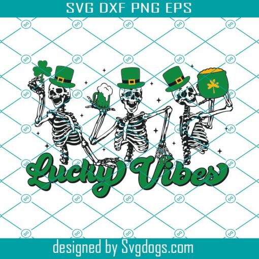 Lucky Vibes Print Svg, St Patricks Print Svg, Shamrock Print Svg, St Patricks Day Svg