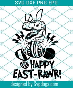 Dinosaur Easter Svg, Easter Gift Svg, Dino Birthday Party Svg, For Kids Svg, Easter Basket Svg, Kids Easter Svg, Boys Easter Shirt Svg