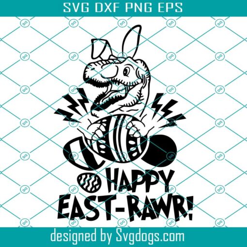 Dinosaur Easter Svg, Easter Gift Svg, Dino Birthday Party Svg, For Kids Svg, Easter Basket Svg, Kids Easter Svg, Boys Easter Shirt Svg