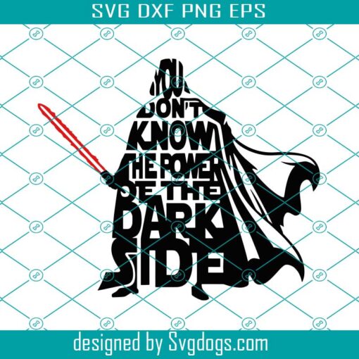 Darth Vader Svg, Dark Side Svg, Cut Files For Cricut Silhouette, Dxf, Png, Eps