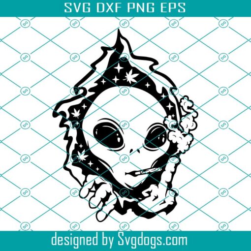 Alien Smoking Joint Svg, Alien Smoking Weed Svg, Rasta Alien Svg, Alien Svg, Cannabis Svg, Marijuana Svg,  Middle Finger Svg