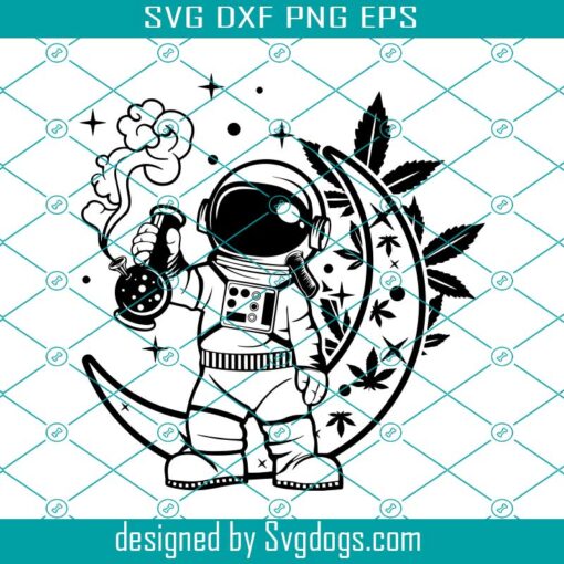 Astronaut Smoking Weed Svg, Smoking Joint Svg, Astronaut Svg, Rasta 420 Svg, High As Moon Svg, Cannabis Svg, Marijuana Svg