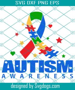 Autism Awareness Ribbon Svg, Autism Svg, Autism Awareness Svg, Autism Puzzle Svg