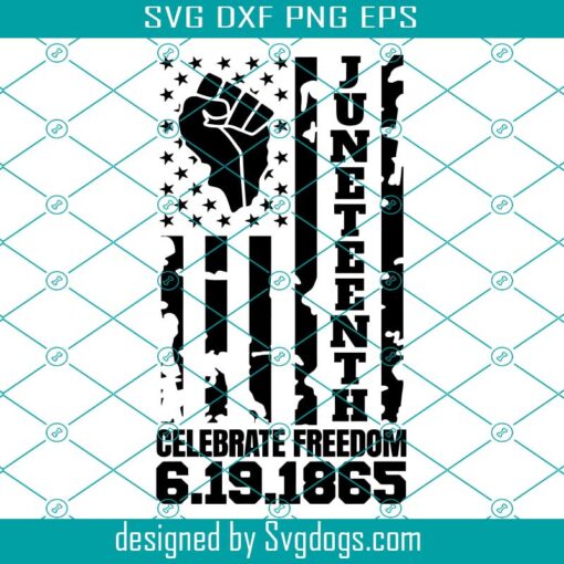 Juneteenth Day Svg, American Flag Svg, Freedom Svg, 6.19.1965 Svg