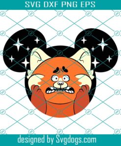 Turning Red Mouse Svg, Beast Turning Red Pixar Svg, Mee Ming Lie Priya Turning Red Characters Svg, Turning Red Logo Svg