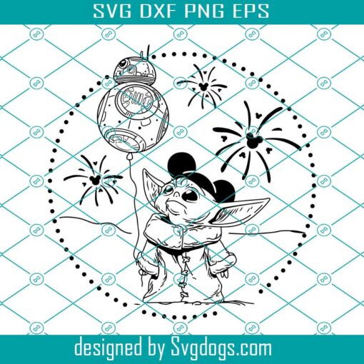 Disney Baby Yoda Ears Mouse Svg, Baby Yoda Svg, Star Wars Svg