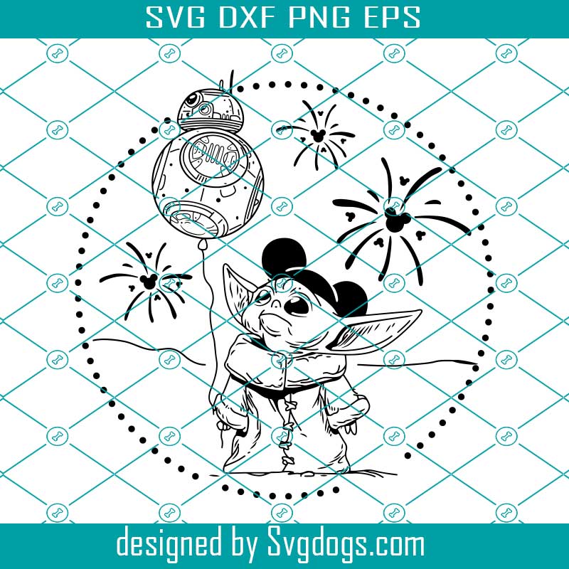 Stitch Baby Yoda Lilo And Stitch SVG Digital File, Star Wars Svg