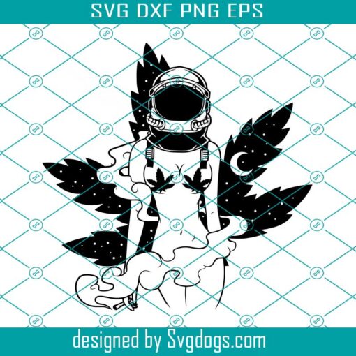 Sexy Weed Astronaut Svg,  High As The Moon Svg, Weed Moon Svg, Smoking Weed Svg, Smoking Marijuana Svg, Smoking Joint Svg, Smoking Cannabis Svg