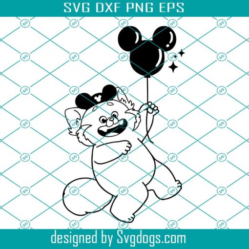 Mei Lee Disneyland Balloon Svg, Turning Red Svg, Disney Svg