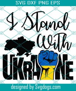 Pray For Ukraine Svg, Ukraine Svg, I Stand With Ukraine In Svg, Support Ukraine Svg