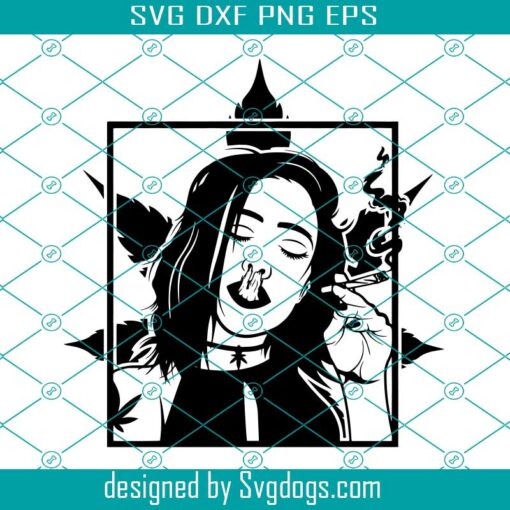 Sexy Girl Smoking Weed Svg, 420 Svg, Cannabis Svg, Marijuana Svg, Smoking Joint Stencil Svg, Rasta Girl Svg