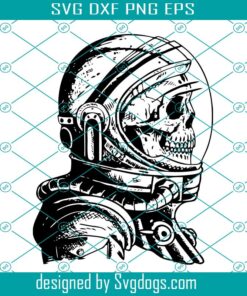 Skull Astronaut Svg, Galaxy Svg, Skull Cosmonaut Svg, Space Svg