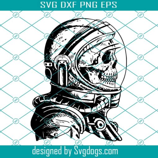 Skull Astronaut Svg, Galaxy Svg, Skull Cosmonaut Svg, Space Svg