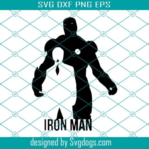 Iron Man Svg, Iron Man Silhouette Svg, Avengers Svg, Tony Stark Svg