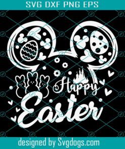 Mouse Happy Easter Svg, My Peeps Svg, Easter Bunny Svg, Easter Egg Svg