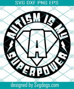 Autism Is My Superpower Svg, Kids Colouring Svg, Colouring Page Svg, Autism Awareness Svg