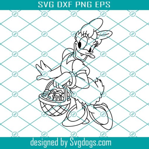 Daisy Easter Svg, Disney Svg, Daisy Svg, Spring Svg, Daisy Duck Svg