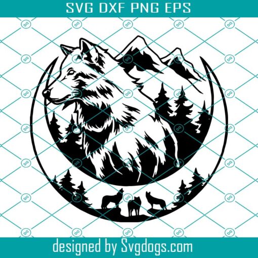 Wolf Svg, Wolf Cutfile Svg, Wild Wolf Svg, Wild Animal Svg, Fox Svg