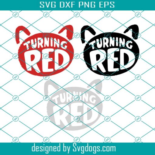 Turning Red Logo Svg, Beast Turning Red Pixar Svg, Mee Ming Lie Priya Turning Red Characters Svg, Turning Red Logo Svg