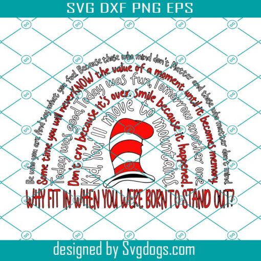 Dr Seuss Hat Svg, Dr Seuss Week Svg, Cat In The Hat Svg, Dr Seuss Gift Idea Svg, Kids Dr Seuss Svg, Thing 1 Thing 2 Svg