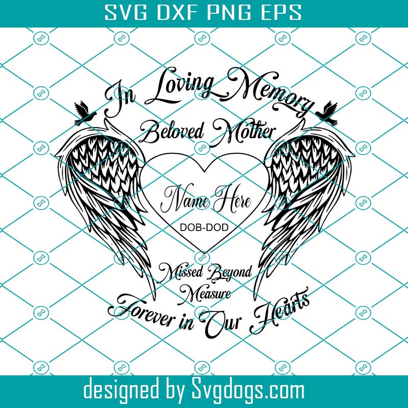 Beloved Mother In Loving Svg, A Mother’s Love Is The Heart Of The Family Svg, Mother Day Svg