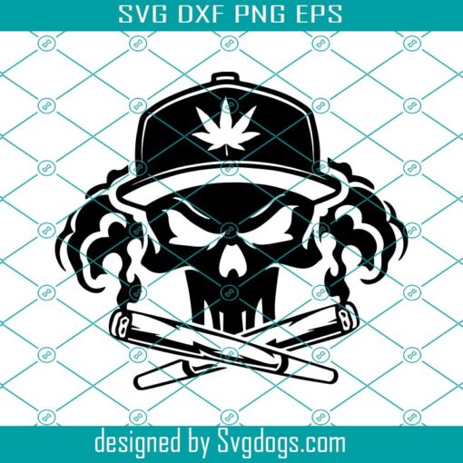 Weed Skull Svg, Weed Svg , Joint Svg, Weed Stencil Svg, 420 Svg, Cannabis Svg