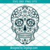 Sugar Skull Svg, Skull Svg, Santa Muerte Svg, Day Of The Dead Svg, Calavera Svg