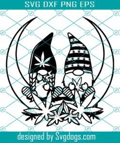Gnomes Chilling On The Moon Smoking Weed Svg, Rasta High Gnomes Svg, Cannabis Blunt Svg
