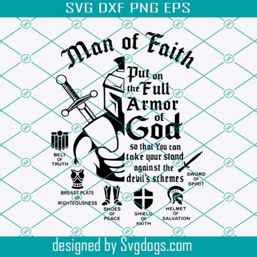 Armor Of God Svg, Belt Of Truth Svg, Sword Of The Spirit Svg, Shoes Of Peace Svg