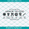 Armor Of God Svg, Belt Of Truth Svg, Sword Of The Spirit Svg, Shoes Of Peace Svg