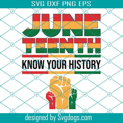 African History Svg, Juneteenth Know Your History Svg, Black History Black Independence Svg, Black Rights Gift Svg