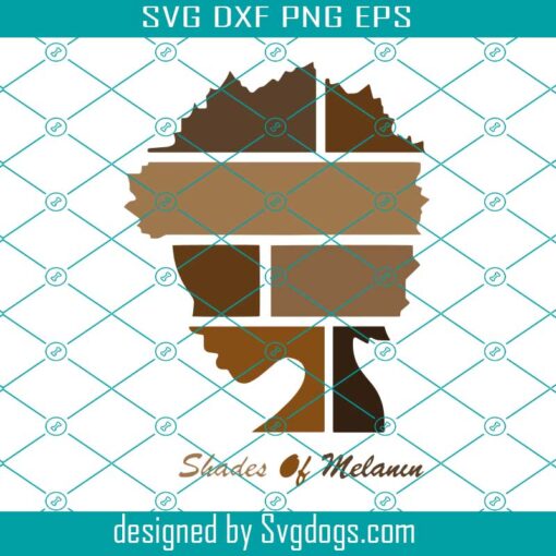 Afro Girl Shades Of Melanin Svg, Afro Woman Melanin Shade Svg, Black Woman Melanin Shades Svg, Black Woman Svg