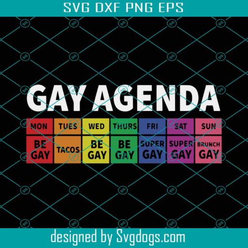 Gay Pride Agenda Svg, Funny LGBT Svg, Gay Agenda Svg, LGBT Svg