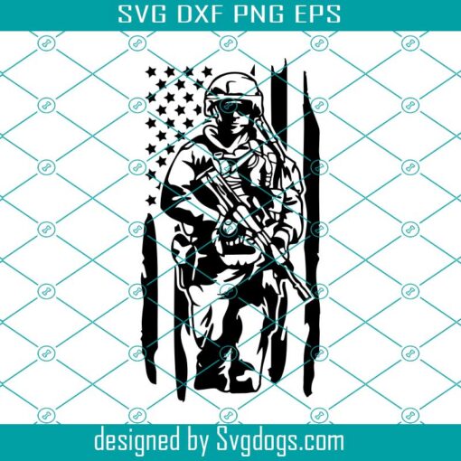 American Soldier Svg, US Military Svg ,US Army Svg, Us Troops Svg