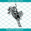 Skeleton Rodeo Svg, Bull Riding Svg, Cowboy Svg, Ranch Western Country Farm Svg
