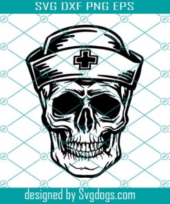 Skull Nurse Svg, Nursing Svg, Medical Svg, Medicine Svg