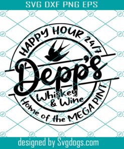 Depp’s Whiskey And Wine Svg, Trending Svg, Happy Your 24/7 Svg
