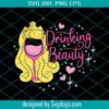 Belle Drinking Glass Svg, Beauty And the Bottle Svg, Belle Drink Svg, Disney Drinking Svg
