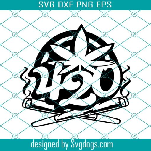 420 Weed Svg, 420 Cannabis Svg, Weed Svg, Rolled Weed 420 Svg