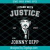 Team Johnny Distressed Pirate Themed Svg, Justice For Johnny Svg, Johnny Deep Svg